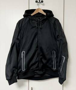 美品☆[alpinestars] RACEDAY LIGHT PARKA ライディングパーカー バイカーライダーズジャケット XL ブラック アルパインスターズ