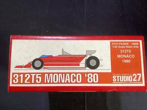 075 STUDIO27 1/20 オリジナルキットシリーズ 312T5 MONACO 1980 未組み立て　現状品　