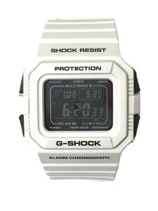 CASIO◆ソーラー腕時計・G-SHOCK/デジタル/WHT