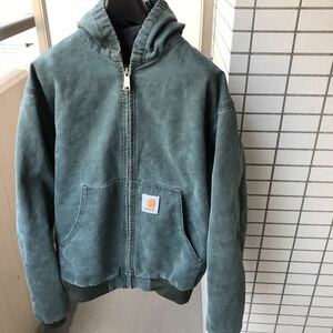 レア　Carhartt アクティブパーカー カーハート アクティブジャケット グリーン　トラディショナル　デトロイト　jacket サンタフェ