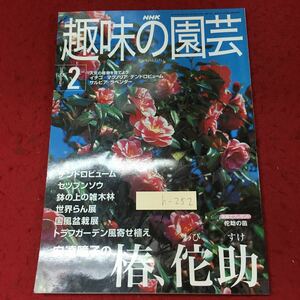 h-252 ※4 NHK 趣味の園芸 2001年2月号 2001年2月1日 発行 日本放送出版協会 雑誌 園芸 趣味 椿 デンドロビューム セツブンソウ