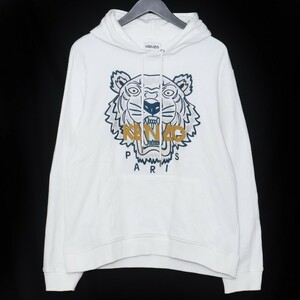 KENZO タイガースウェットパーカー Lサイズ ホワイト FB65SW3334XA ケンゾー tigre hoodie フーディー