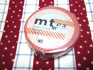 mt マスキングテープ Number red MTEX1P22 カモ井マステ2011廃盤