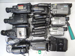 Z13D ビデオカメラ ムービ 等 １２台 SONY CCD TRV91 TR2 V88 TR212 RICOH R-680 京セラ SAMURAI KX-H11 KX-1 SANYO ジャンク