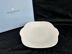 ※5982 未使用品 WEDGWOOD　ウエッジウッド　NANTUCKET　ナンタケット　プレート　皿　プレーン　白 　四角　コレクション