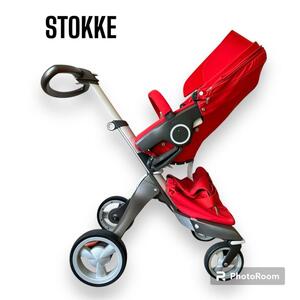 【ストッケ】STOKKE/エクスプローリーV4/ベビーカー/4輪/両対面式ハイシート/A型B型/高さ調整可能/タイヤ安定感抜群
