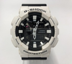 カシオ CASIO 腕時計 G-SHOCK クォーツ式 ホワイト×ブラック系 GAX-100B