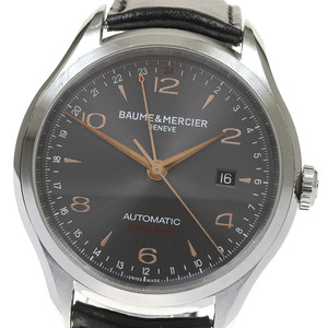 ボーム＆メルシェ Baume & Mercier 65730 クリフトン GMT デイト 自動巻き メンズ _815883