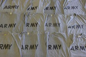 TS-ARMY8 ARMYロゴTシャツ バックプリント￥1～US古着卸大量セット業者まとめ売り