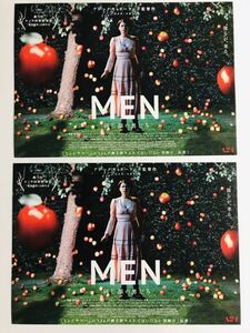 ★★映画チラシ★『 MEN　同じ顔の男たち 』2枚 / 2022年11月 / ジェシー・バックリー / ロリー・キニア /イギリス/非売品【Y0248/ま行】