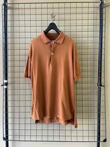 【KAPTAIN SUNSHINE/キャプテンサンシャイン】Short Sleeve Cotton Polo Shirt size38 MADE IN JAPAN 半袖 ポロシャツ コットン製
