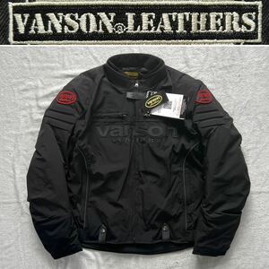 VANSON VS22111W 3XLサイズ バンソン 3シーズン対応ナイロンジャケット ライディングジャケット プロテクター装備 防寒 防風 A51003-16