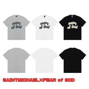 SAINTMICHAEL×Fear of God セントマイケル　 フィアオブゴット ESSENTIALS（エッセンシャルズ） Tシャツ　ホワイト　XLサイズ