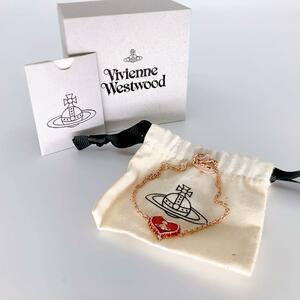 未使用　vivienne westwood ペトラ ブレスレット　ハート　レッド