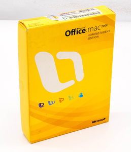 Microsoft Office:mac 2008 Home&Student Edition Office 2008 for Mac オフィス 英語版 中古 プロダクトキー付 3ユーザー ディスクキズ