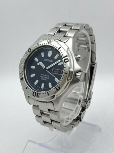 1円～/SEIKO/セイコー/KINETIC/キネティック/SCUBA/スキューバ/5M63-0B30/3針/デイデイト/ネイビー系文字盤/200M/腕時計/ジャンク/T107