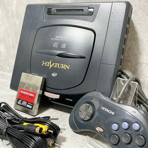 激レア 日立 HITACHI ハイサターン HISATURN MMP-1-2 後期型 本体 ムービーカード SEGASATURN セガサターン レトロゲーム HIサターン