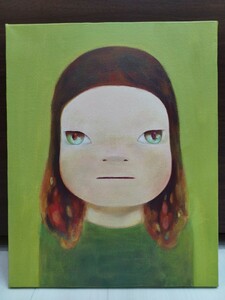 【模写】奈良美智 Yoshitomo Nara I Want to See the Bright Lights Tonight Acrylic on canvas 30*25cm