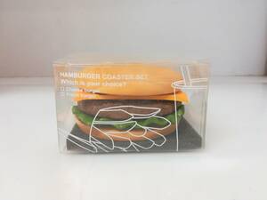 ●チーズ CHEESE ハンバーガー コースターセット 5枚 ポリレジン 大西賢製販 送料520円～