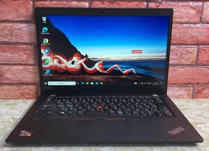 1円～ ●LENOVO ThinkPad X13 Gen1 / Ryzen 5 PRO 4650U (2.10GHz) / メモリ 16GB / NVMe SSD 256GB / 13.3型 フルHD / Win10 Pro 64bit