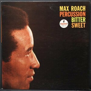 【米オリジナル】MAX ROACH 艶ありオレンジ PERCUSSION BITTER SWEET / IMPULSE / ERIC DOLPHY / MAL WALDRON / CLIFFORD JORDAN