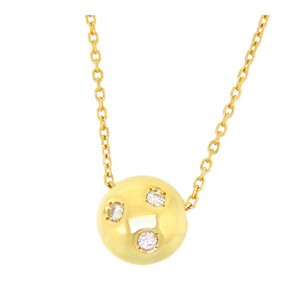 ミキモト ダイヤモンド ネックレス K18 (K18YG) レディース MIKIMOTO [美品] 中古 【ジュエリー】