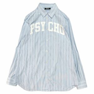 UNDERCOVER アンダーカバー　PSYCHO Stripe LSV Shirts ブルー サイズ:3