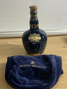 ● 未開栓　古酒　ROYAL SALUTE ロイヤルサルート 21年 スコッチ ウイスキー ブルー　700ml 40%