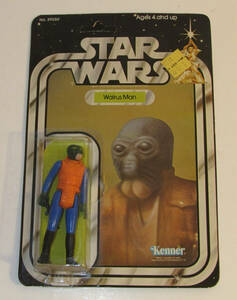 Vintage 1978 Kenner Star Wars Walrus Man 21 Back Unpunched Card Figure REA