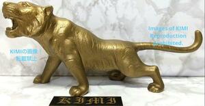希少 虎 置物 鉄製 全長23cm 高さ10cm 彫刻 美術 Rare Tiger Ornament iron length 23cm height 10cm sculpture art