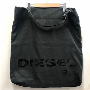 DIESEL ディーゼル ビッグショルダーバッグ ナイロン ブラック トート 肩掛け メンズ レディース 大容量 鞄 バッグ