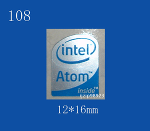 即決108【 intel Atom inside 】エンブレムシール追加同梱発送OK■ 条件付き送料無料 未使用