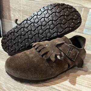 【オールソール済】BIRKENSTOCK / ビルケンシュトック ザルツブルク スエードシューズ サイズ38 24.5cm ダークブラウン系　