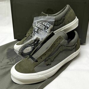 VANS BLENDS Bones Green/Marshm Og Style 36 Lx MAGIC TAPE バンズ ブレンズ コラボ ボーン スニーカー カーキ グリーン US9.5(27.5cm)