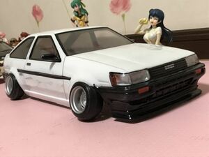 送料無料　1/10 トヨタ AE86 走り込んでいるレビン　ラジコンボディ　パンドラ PANDORA TOYOTA LEVIN ドリフト drift RC BODY