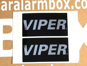 VIPER バイパー USA セキュリティ アラーム ブランド ステッカー 2枚1組 内貼り/外貼り兼用 送料無料 即決 新品 クリフォード ホーネット