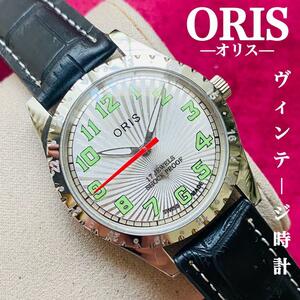 ORIS/オリス★【整備済み】超美品・稼働品/ヴィンテージ/スイス/ 17J/メンズ腕時計/アンティーク/機械式手巻き/アナログ/革ベルト427