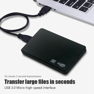 2.5インチ 外付け HDD SSD ケース USB3.0 ハードディスク SATA 5Gbps 2個 4TB ポータブル ドライブ 電源不要 高速 電源不要 互換 黒 Y0697