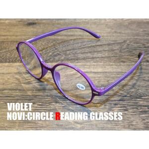 NOVI 老眼鏡　バイオレット2.0　おしゃれ　ポップ　リーディンググラス　シニアグラス　男女兼用　