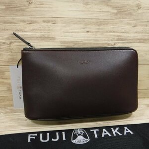 YY668 フジタカ 定価25300円 新品 牛革 クラッチバッグ ジェードレザーII FUJITAKA セカンドバッグ 616201