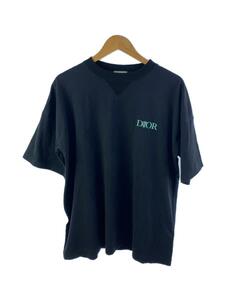 Dior HOMME◆22AW/JARDIN/Tシャツ/S/コットン/BLK/243J685A0677