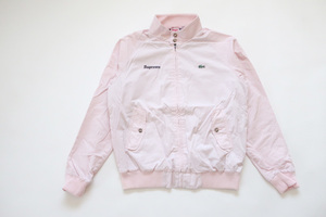 (XL)2017Supreme Lacoste Harrington JacketシュプリームラコステハリントンジャケットスイングトップPinkピンク