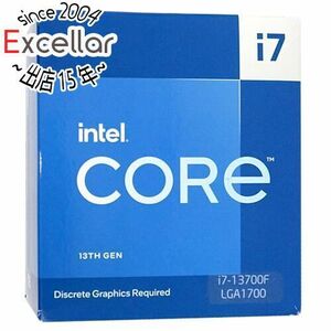 【新品訳あり(箱きず・やぶれ)】 Core i7 13700F 2.1GHz LGA1700 65W SRMBB [管理:1000024898]