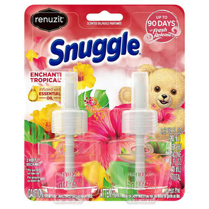 芳香剤 コンセント式 リナジット スナッグル トロピカルの香り 詰替えボトル 20ml×2P Renuzit Snuggle エッ