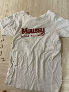 moussy マウジー　ロゴトップス半袖Tシャツ 