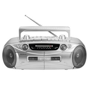 ダブルラジカセ WCT-2 WINTECH Ｗラジカセ カセットｘ2 ラジオ AM FMラジオ AC 単1電池×6本電源 ダブルカセットデッキ ダビング