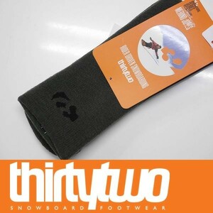 【新品:送料無料】22 ThirtyTwo JONES MERINO ASI SOCKS - CHARCOAL - 23.0-27.0cm - S/M スノーボード ソックス 靴下 メリノウール