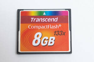 #81ab Transcend トランセンド 133x 8GB コンパクトフラッシュ CFカード カメラカード メモリーカード