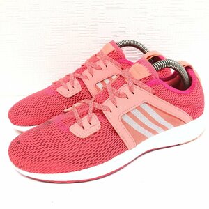 ●adidas アディダス フェミニー メッシュ ランニングシューズ 23.5cm サーモンピンク スニーカー ジョギング レディース 女性用 婦人