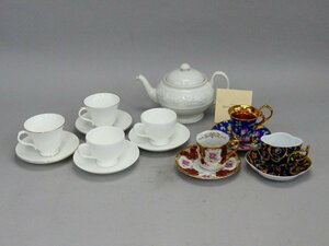 y347 ウェッジウッド fine porcelain ティーポット ティーカップ コーヒーカップ まとめて